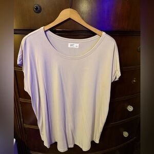 Maurice’s 24/7 cream , light, beige Short Sleeve top L NWT